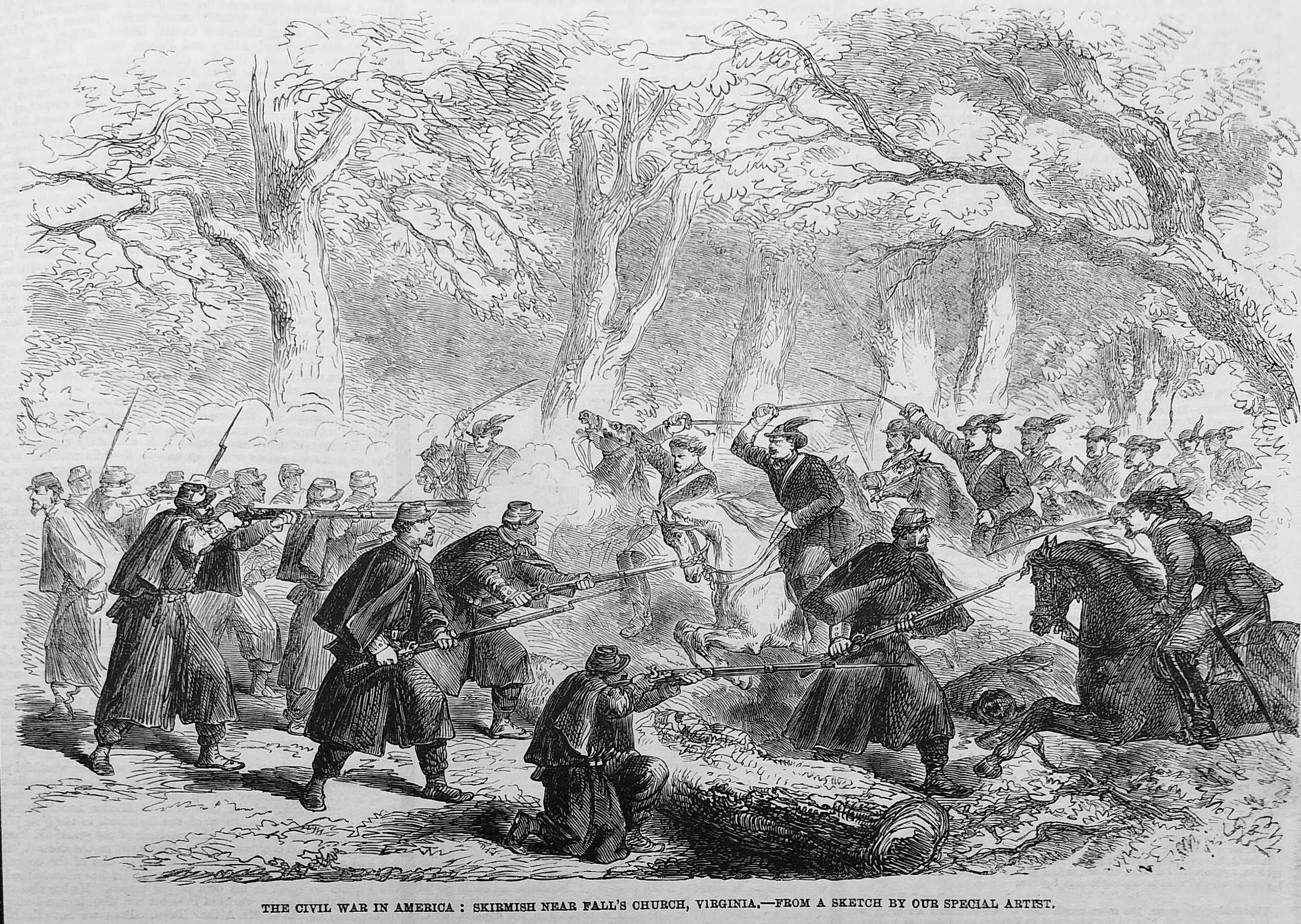 skirmish near Falls church